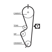 Gates Timing Belt Cambelt 110 Teeth 5070