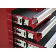 Sealey Topchest 6 Drawer with Ball-Bearing Slides Red AP33069 Sealey - Dynamic Drive