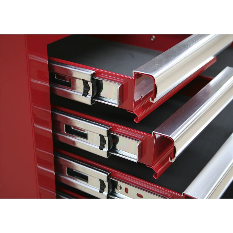 Sealey Topchest 6 Drawer with Ball-Bearing Slides Red AP33069 Sealey - Dynamic Drive