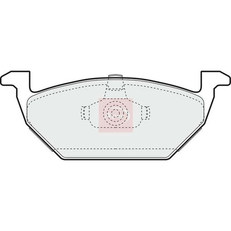 Apec Front Brake Pad Set fits Audi A3 1996-2003 1.6 1.8 1.9