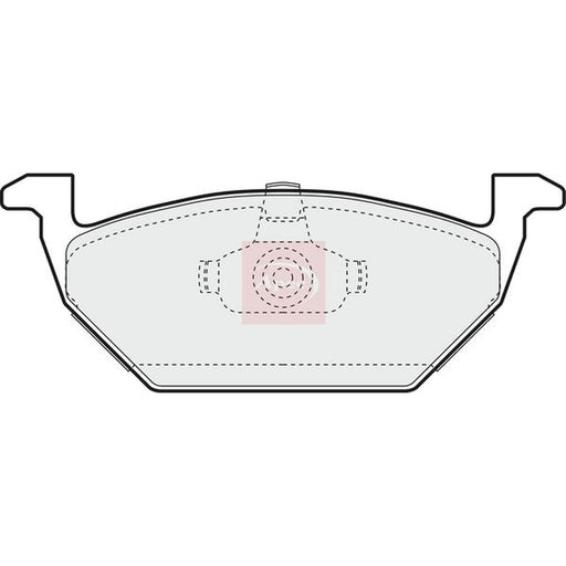 Apec Front Brake Pad Set fits Audi A3 1996-2003 1.6 1.8 1.9