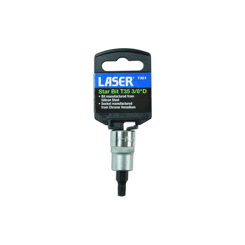Laser Star Socket Bit 3/8"D T35 7301 Laser - Dynamic Drive