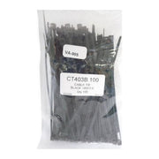 Cable Ties Black 140 x 3 6mm 100/Pack Park Safe - Dynamic Drive
