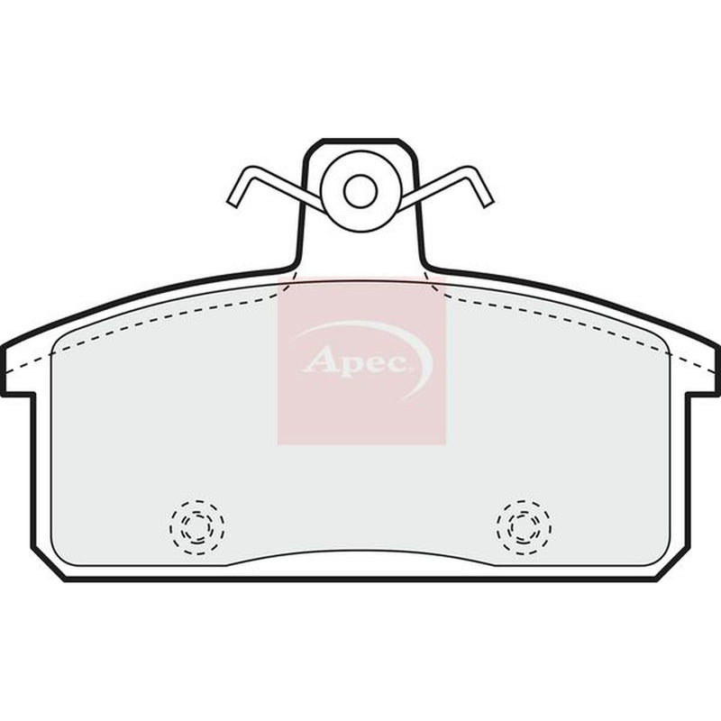 Apec Front Brake Pad Set fits Santana Ps10/Anibal 2003 on 2.8