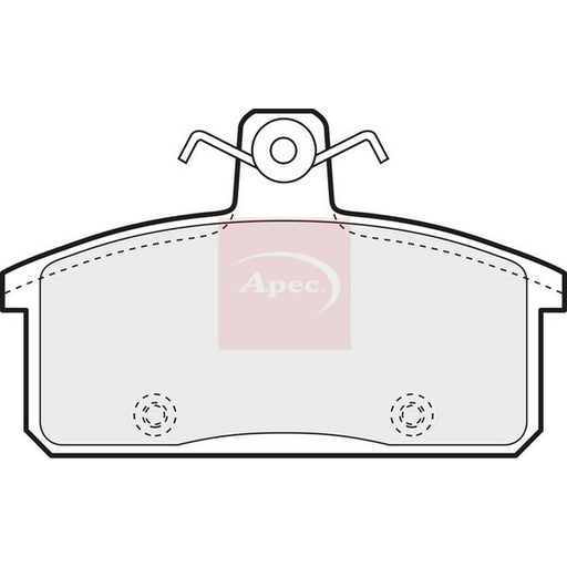 Apec Front Brake Pad Set fits Santana Ps10/Anibal 2003 on 2.8