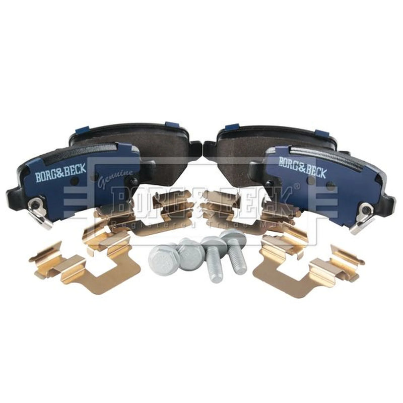 Borg & Beck Rear Brake Solid Discs & Pads fits Kia Venga 2010-2019 1.4 1.6