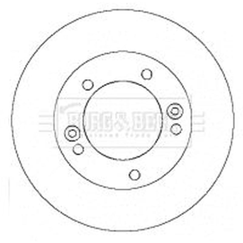 Borg & Beck 2 x Vented Brake Discs fits Kia Sorento I 2002-2011 2.4 2.5 3.5