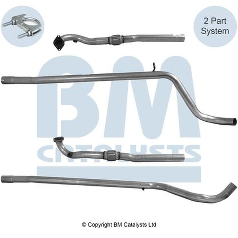 BM Catalysts Exhaust Pipe OD fits Abarth 500 / 595 / 695 2008 on 1.4