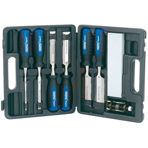 Draper Soft Grip Wood Chisel Kit, 140mm (8 Piece) 88605 Draper - Dynamic Drive