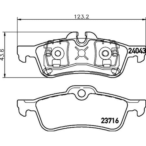 DON Front & Rear Pads fits Mini Mini 2001-2008