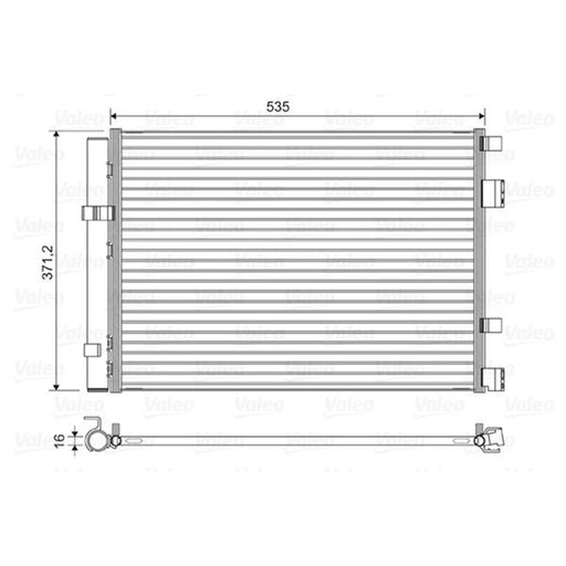 Valeo Air Conditioning Condenser 822610