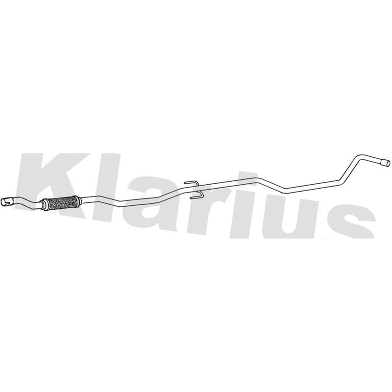 Klarius Exhaust Pipe OD fits Opel Combo Box Body/Mpv 2005-2012 1.3