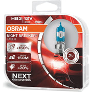 Osram HB3 9005 Night Breaker LASER Upgrade Bulbs (x2) 12V 60W 9005NL-HCB Osram  - Dynamic Drive