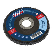 Sealey Flap Disc Zirconium 115mm 22mm Bore 60Grit FD11560 Sealey  - Dynamic Drive