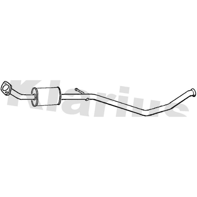 Klarius Box With Centre Pipe Centre fits Peugeot 307 2002-2008 1.6