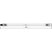 Apec Brake Hydraulic Hose Line Rear fits BMW 5 2004-2010