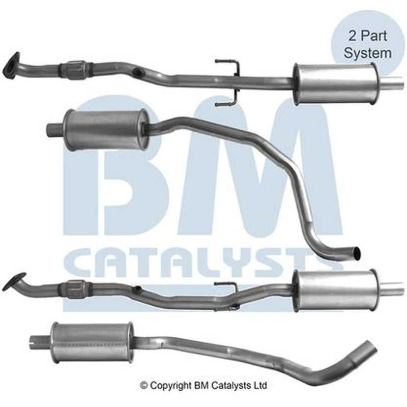 BM Catalysts Exhaust Pipe OD fits Opel Adam 2012-2019 1.2