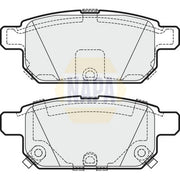 NAPA Rear Brake Pad Set fits Suzuki Baleno 2016 on 1.0 1.2