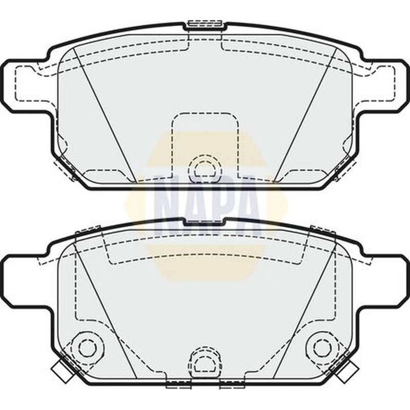 NAPA Rear Brake Solid Discs & Pads fits Suzuki Swift III 2012-2017 1.6