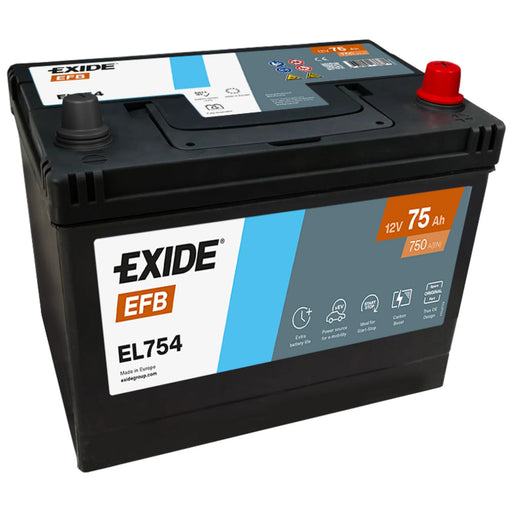 Exide Battery 12V 75Ah 750A EL754