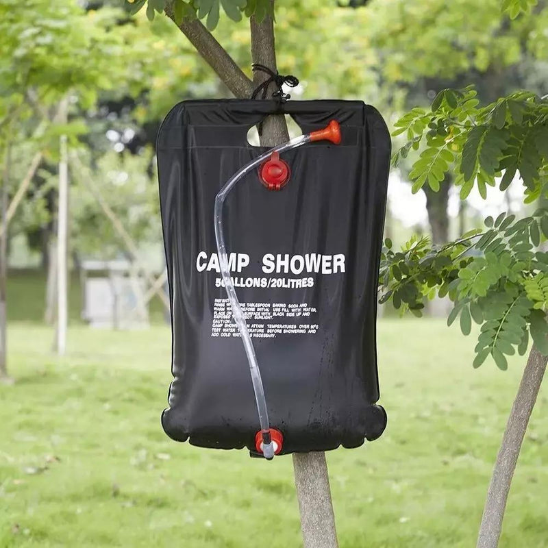 20L Solar Power Shower Bag Outdoor Solar Heating Camping Hiking Shower Water Bag Camp Active  - Dynamic Drive