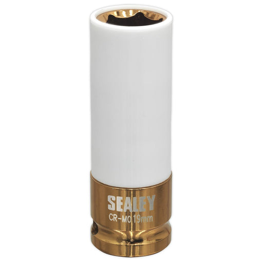 Sealey Alloy Wheel Impact Socket 19mm 1/2"Sq Drive SX03019 Sealey - Dynamic Drive