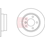 Apec 2 x Solid Brake Discs fits BMW 1 2004-2011