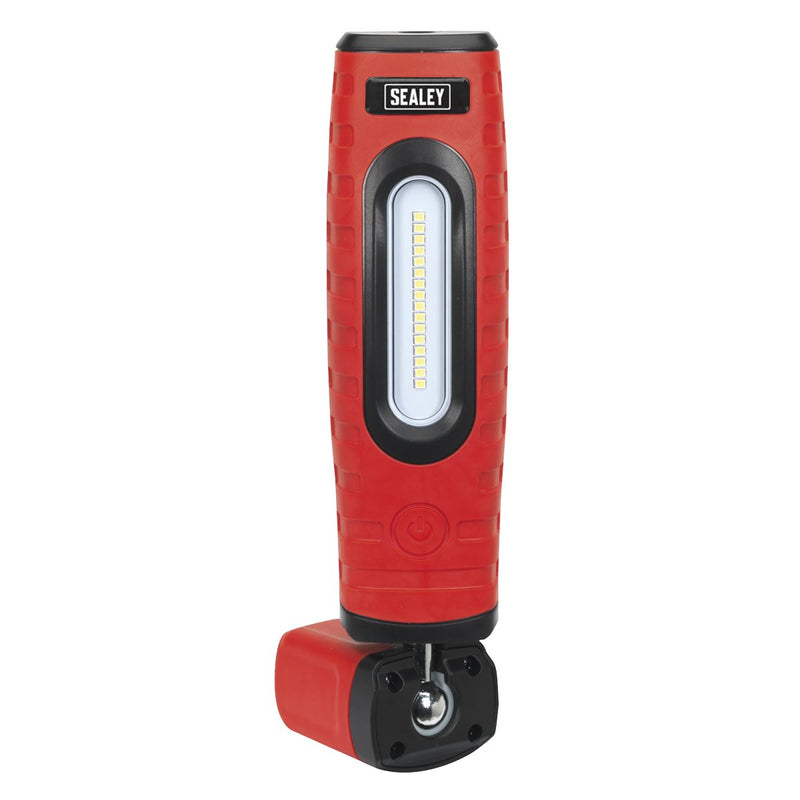 Sealey Rechargeable 360 Inspection Light 16 SMD LED & 3W LED Red 2 x Lithium-ion Sealey - Dynamic Drive