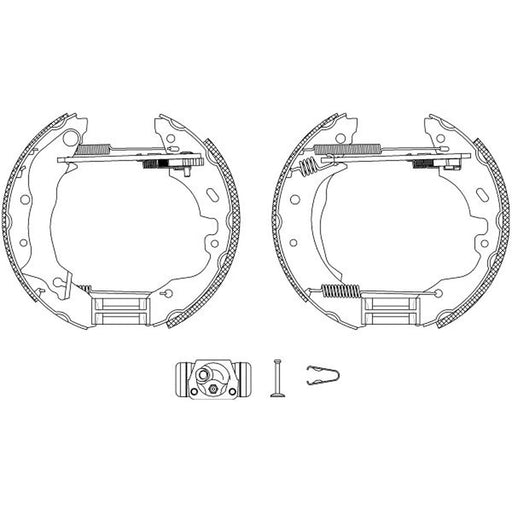 Mintex Brake Shoe Set Axle Kit fits Ford Mondeo 1996-2000 1.6 1.8