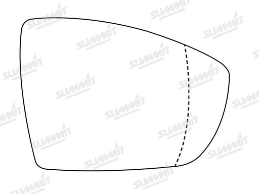 Summit Stick-On Aspheric Mirror Glass fits Ford Galaxy, S Max 06 on Kuga 08 on RHS Summit - Bars 4 Cars