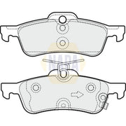 NAPA Rear Brake Pad Set fits Honda Civic IX 2012-2016 1.4 1.6 1.8 2.0 2.2