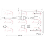 Apec Handbrake Cable Right Rear CAB1576