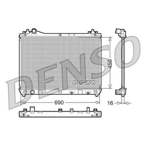 Denso Engine Radiator fits Suzuki Grand Vitara II 2005-2015 1.9