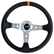 340mm Black Alcantara Moulded Steering Wheel + Boss fits Honda Accord 1977-1987 Mountney Classic  - Dynamic Drive