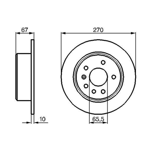 Bosch Front & Rear Brake Discs & Pads fits Opel Senator B 1990-1993 2.5