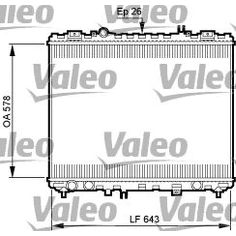 Valeo Engine Radiator 735506