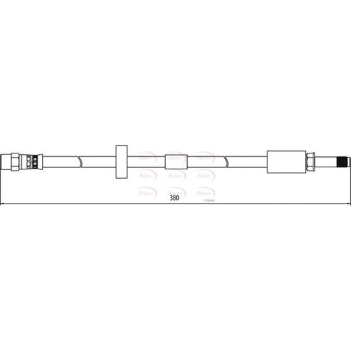 Apec Brake Hydraulic Hose Line Front HOS4115