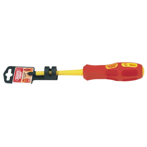 Draper VDE Approved Fully Insulated Cross Slot Screwdriver, No.2 x 100mm (Displa Draper - Dynamic Drive