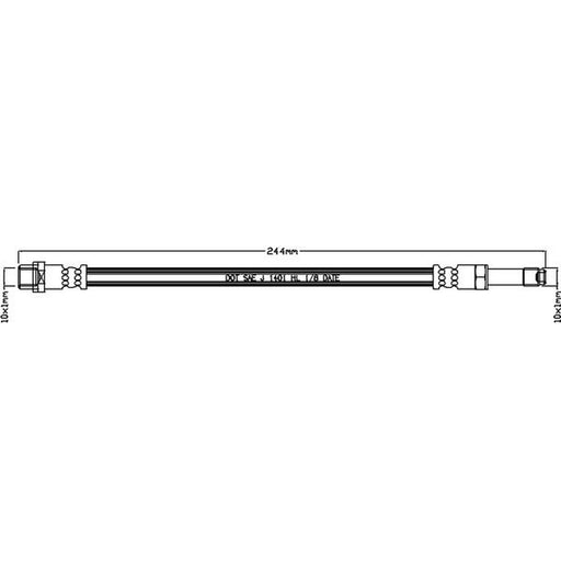 Juratek Brake Hydraulic Hose Line outer JBH1102