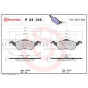Brembo 4 x Front Brake Pad Set fits Ford Focus I 1998-2005 1.4 1.6 1.8 2.0