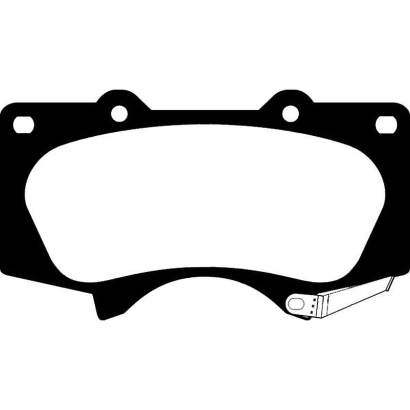 Abtex Front Brake Pad Set fits Mitsubishi Pajero/Shogun IV 2006-2007 3.2 3.8