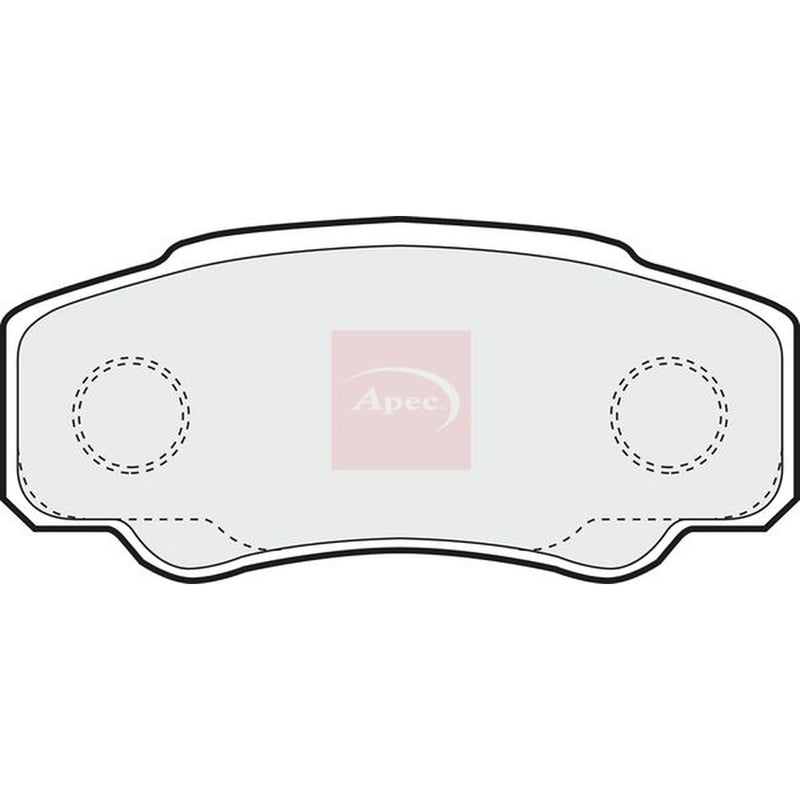 Apec Rear Brake Pad Set fits Citroën Relay II 2002-2006 2.0 2.2 2.8