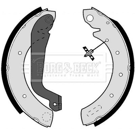 Borg & Beck Brake Shoe Set Axle Kit BBS6258