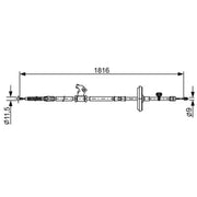 Bosch Handbrake Cable Right Rear 1 987 482 535