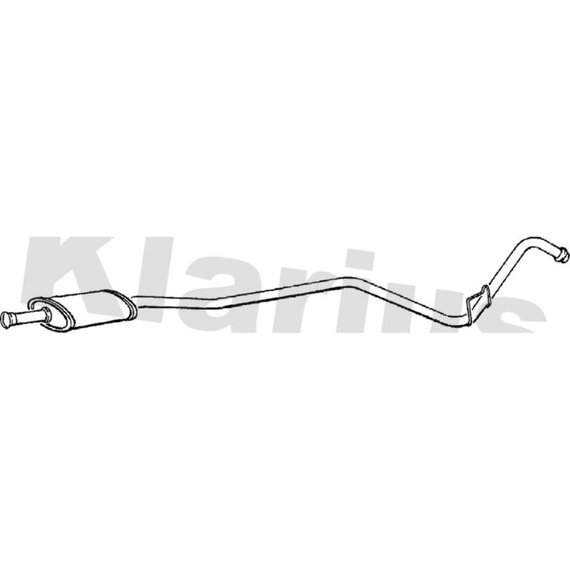 Klarius Box With Centre Pipe Centre fits Renault Super 5 1984-1996