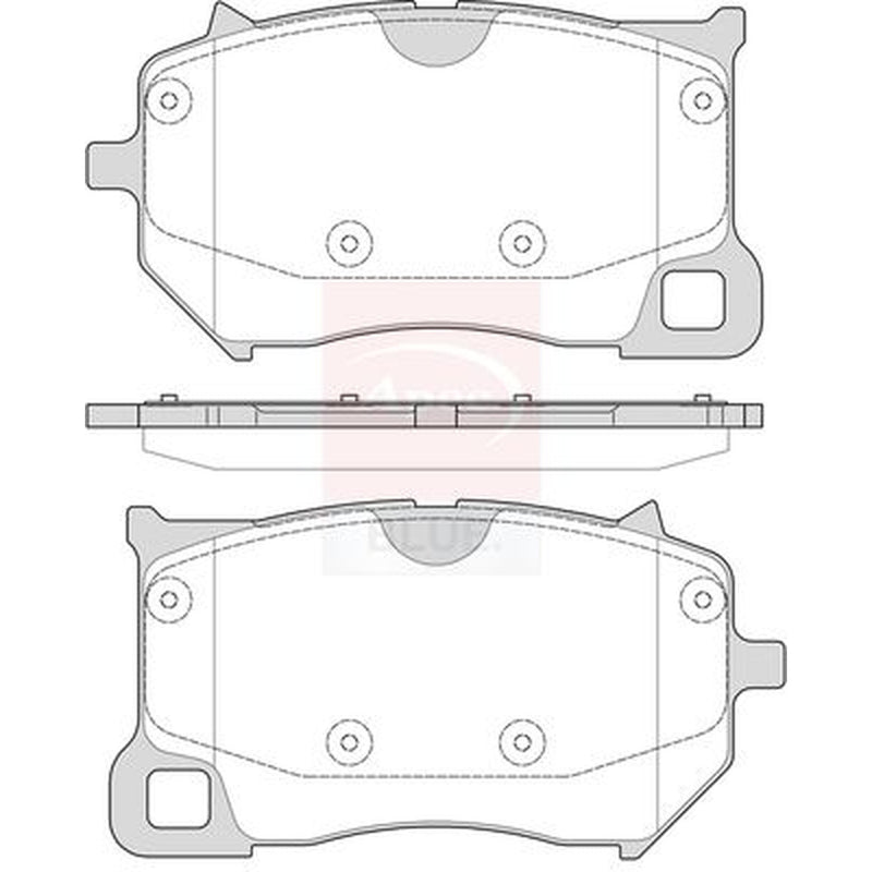 Apec Front Brake Pad Set fits Polestar Polestar 1 2018 on