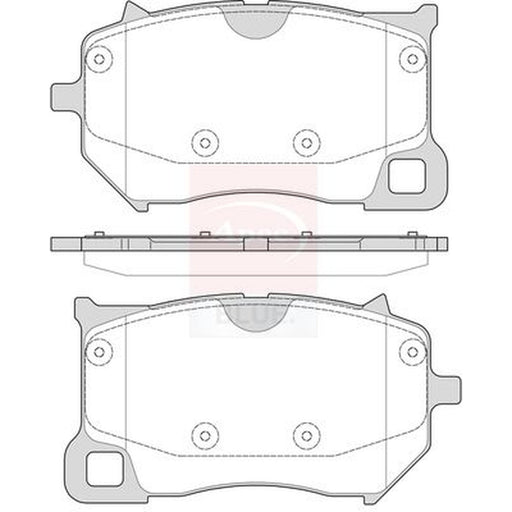 Apec Front Brake Pad Set fits Polestar Polestar 1 2018 on
