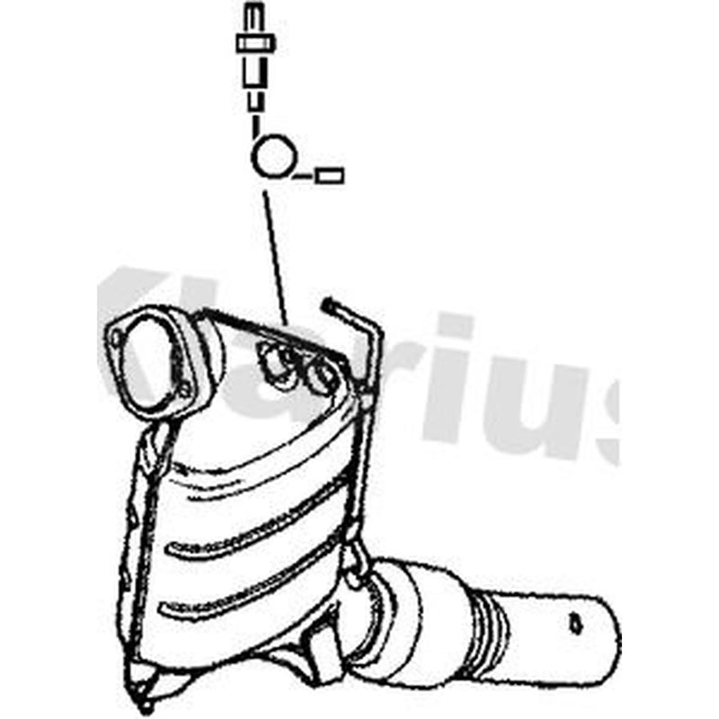 Klarius Catalyst Type Approved With Pipe Front 322456 18307792190 322456