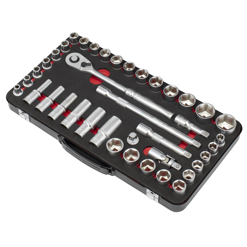 Premier Platinum Metric/Imperial Socket Set 1/2"Sq Drive 40pc Sealey Premier Platinum - Dynamic Drive