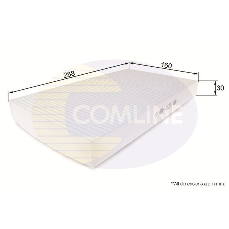 Comline Cabin Air Filter (Pollen Filter) fits Alfa Romeo 156 1997-2005